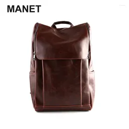 Sac à dos manet manet de grande capacité à courte distancebag de voyage coréen sac étudiant sac à main en cuir PU masculin.