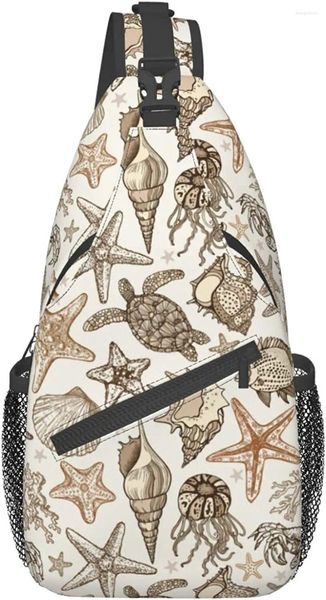 Mochila marina animal unisex bolsas de cofre de la cuerda cruzada de tirilla de viaje de senderismo para mujeres hombres bolso de hombro deportivo casual