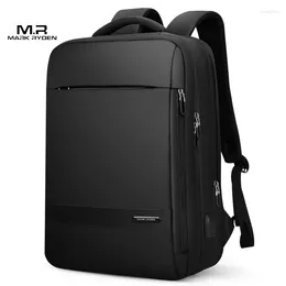 Rugzak mark ryden backback voor mannen mannelijke oxford preppy tiener tas computer laptop lederen pack hoge capaciteit tassen mochila business boy