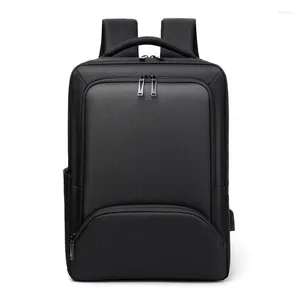 Sac à dos Men 15.6'''Large Capacité Oxford Oxford Business Business ordinateur portable Backpacks Unisex Imperproof Commuting Travel Mochila avec port USB
