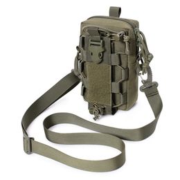 Sac à dos hommes Camping bouteille d'eau en plein air sac de téléphone portable pochette Molle tactique militaire taille Pack sac de messager sac de taille dos souple 230830