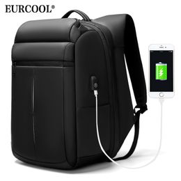 Sac à dos hommes mode EURCOOL voyage 15.6 pouces sacs pour ordinateur portable adolescent mâle Mochila hydrofuge multifonction