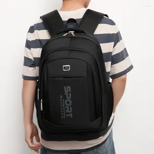 BACKPACK MEN'S 17 pouces Business Computer Sac Tendance Lettre d'imprimerie Étudiant Voyage léger