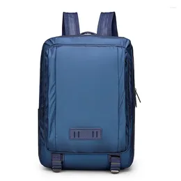 Mochila Bolso de hombre Negocios Casual Impermeable Nylon Computadora Antirrobo Estudiante Negro Viaje