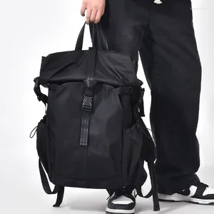 Mochila para hombre, gran capacidad, 15,6 pulgadas, portátil, multifuncional, impermeable, viaje, adolescente, bolsas escolares