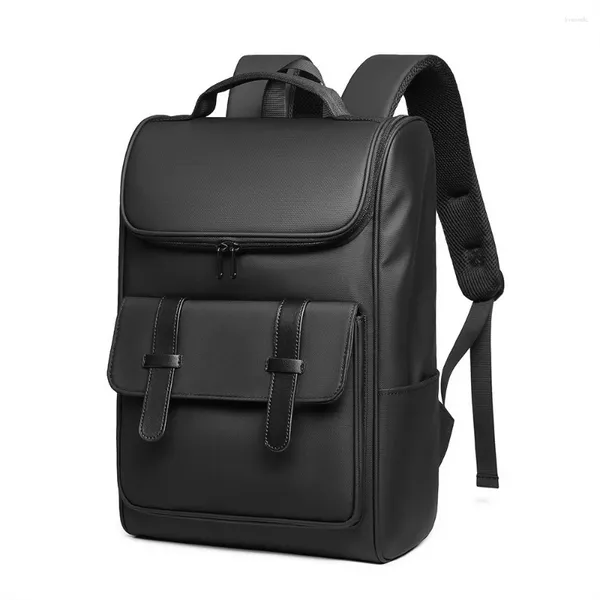 Mochila Moda para hombres Estilo japonés y coreano Escuela masculina Ajuste para 15.6 pulgadas Laptop Travel Men Mochila