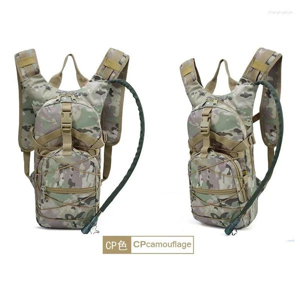 Sac à dos pour hommes, cyclisme tout-terrain en plein air, sport, randonnée, armée, Camouflage, sac tactique, bouteille d'eau 3L