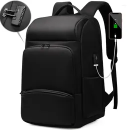 Business USB Men de sac à dos Plecak Plecak Haute densité Nylon Sac à dos Sac à dos de grande capacité de charge de charge d'ordinateur portable Pack de voyage