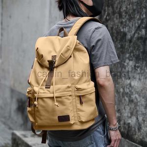 Sac à dos pour homme Vintage Canvas grande capacité 15,6 pouces pour ordinateur portable sac décontracté pour les voyages de banlieue Premium Durable unisexe Mochila caitlin_fashion_bags