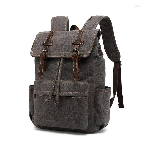 Sac à dos hommes voyage en cuir grande capacité ordinateur portable sac d'école pour jeune extérieur mâle randonnée sac à dos de haute qualité