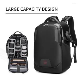 Mochila Hombres Viajes Cámara SLR Profesional Con Soporte De Trípode Desmontable En Una Computadora Portátil De 16 Pulgadas A Prueba De Agua De 40 L