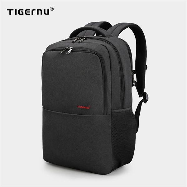 Sac à dos hommes étanche Tigernu Casual Antift 15 6inch ordinateur portable Sacs scolaires minces Bagpack de voyage masculin pour les adolescents291o