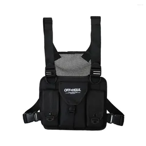 Backpack Men Women Multifunction Taille Bag grote capaciteit canvas Hip-Hop Street Camouflage Harness Tactical Vest for Training Training