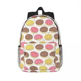 Rugzak Mexicaanse Conchas roze bruine en gele pan dulce rugzakken jongens meisjes bookbag kinderen schooltassen reis rugzak schoudertas