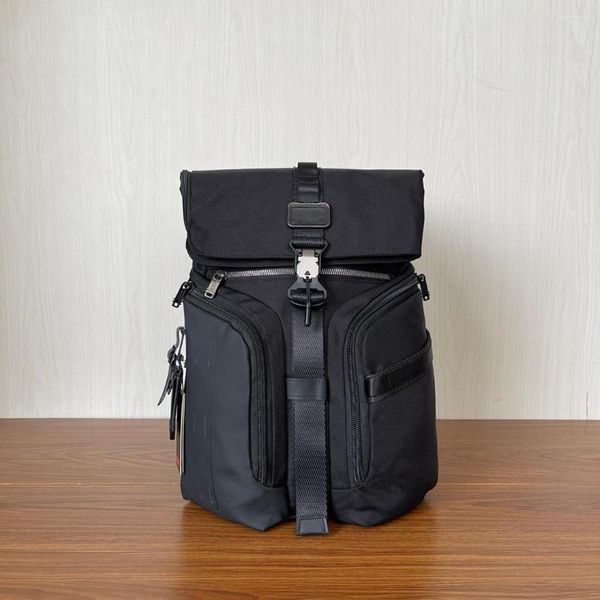 Mochila De Microfibra De Cuero Sintético De Gran Capacidad Para Hombres Roll Top Moda Bolsa De Computadora De Viaje 232759