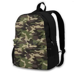 Sac à dos T-shirts militaires de voyage Bagpack Bagpack Sacs US Army