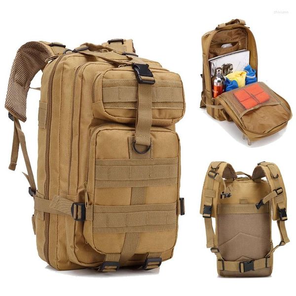 Mochila táctica militar para hombres bolsas de gran capacidad de gran capacidad al aire libre senderismo de caza de campamentos mochilas de trekking casual