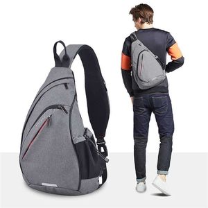 Rugzak mixi schouder mannen een vrouwen sling tas crossbody usb jongens fietsen sport reizen veelzijdige mode student school 202211