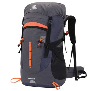 Sac à dos sac d'alpinisme mâle 50L sac à dos extérieur imperméable et respirant réflexion nocturne randonnée Camping sac de voyage en plein air 230418