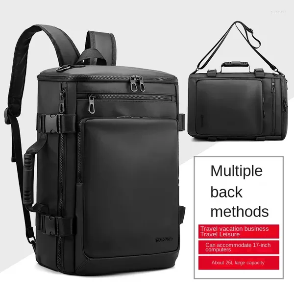 Mochila multifuncional negocio estilo coreano bolso de viaje impermeable Messenger schoolbag escolar escuela para hombres