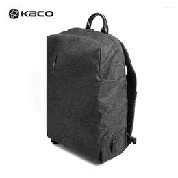 Backpack Multifunction Business Bag Student Schoolbag Notebook met USB -interface voor reizende kamperen