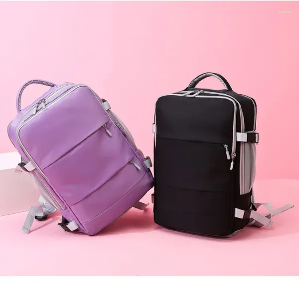 Sac à dos sac à dos multifonctionnel Sac d'ordinateur portable étanche Femme Femmes de bagages portables décontractés