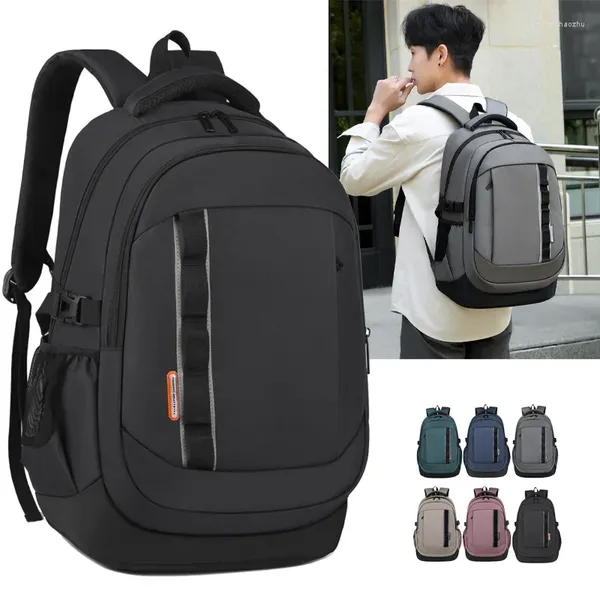 Mochila multifuncional para hombres de negocios, gran capacidad, viaje, impermeable, escuela secundaria, universidad, bolsa para ordenador portátil