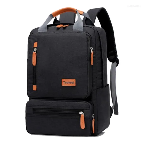 Mochila Multifuncional Casual Hombres Estudiante Universidad Bolsas escolares Diseñador Oxford Notebook Mochilas 15.6 pulgadas Bolsa para computadora portátil para