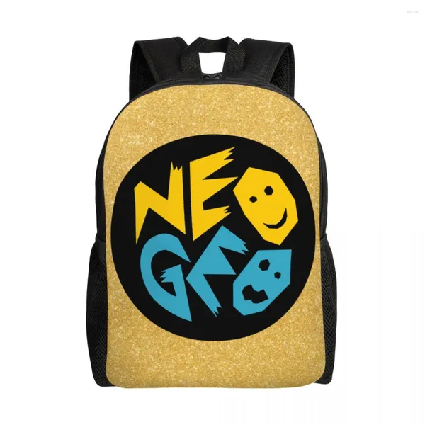 Mochila Neogeo Arcade para hombres, mujeres, escuela, universidad, estudiante, mochila para portátiles de 15 pulgadas