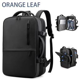 Backpack Nouvelle grande capacité hommes d'affaires voyage sac à dos ordinateur portable de haute qualité sac à dos USB charge pochette d'ordinateur sac à dos étanche