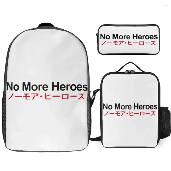 Sac à dos No More Heroes Classic à vendre B Secure Snug Rucksack 3 en 1 ensemble 17 pouces sac à déjeuner stylo pique-nique