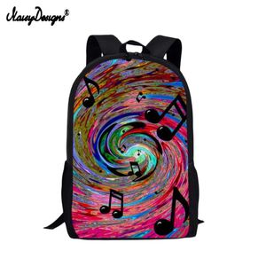 Sac à dos NOISYDESIGNS Adorable mélomane cartable pour enfants lumière adolescentes filles sac d'école primaire enfants note de musique sac à dos Mochila