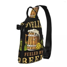 Romancier de sac à dos alimenté par des sacs d'épaule à bière buveur drôle d'alcool sac à coffre à coffre de moto
