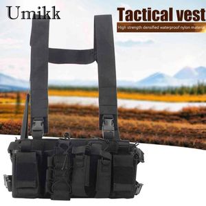 Rugzak Nylon Holster Vest Bag Multifunctionele harnas Chest Front Pack Verstelbare mannen Women Equipment for Camping Travel Sport