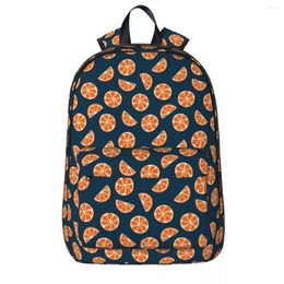 Sac à dos Oranges tranches Fruits jaunes Kawaii sacs à dos unisexe Camping modèle sacs d'école sac à dos coloré