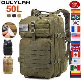 Рюкзак Oulylan 30L/50L 9000D, нейлоновый водонепроницаемый рюкзак, военные рюкзаки, тактические спортивные сумки для кемпинга, туризма, треккинга, рыбалки, охоты 230907