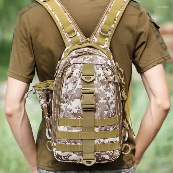 Sac à dos militaire tactique militaire de Camouflage Molle, sac à bandoulière pour sport, équitation, randonnée, Camping, chasse, sac de jour étanche