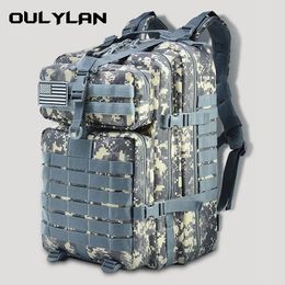 Mochila Mochila táctica militar al aire libre 900D Nylon Mochilas impermeables Ejército Deportes Camping Senderismo Trekking Caza Bag30L / 50L 230927