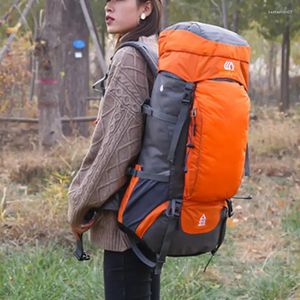 Mochila Montañismo al aire libre Bolsa de viaje impermeable y duradera 65L Equipaje de gran capacidad Senderismo