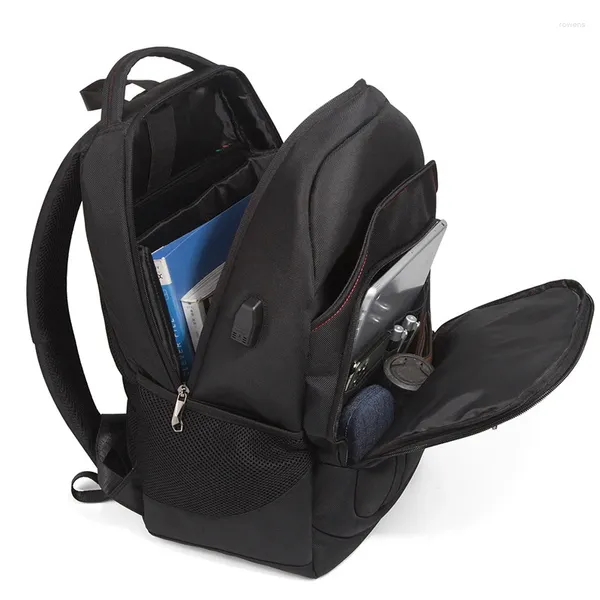 Sac à dos en plein air sac pour 15,6 pouces ordinateur Multifonctionnel Charge USB Port Business Travel Imperproof