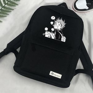 Rugzak Oya Haikyuu Karasuno Bagpack Mochila School Fashion Designer Tassen Dames Ladies Schoudertassen Girl