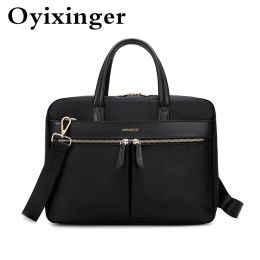 Rugzak OYIXINGER damesaktentas Business Tote Messenger Bags voor vrouwelijke A4 documentopslag 13.315.6 inch laptoptas voor Macbook Hp