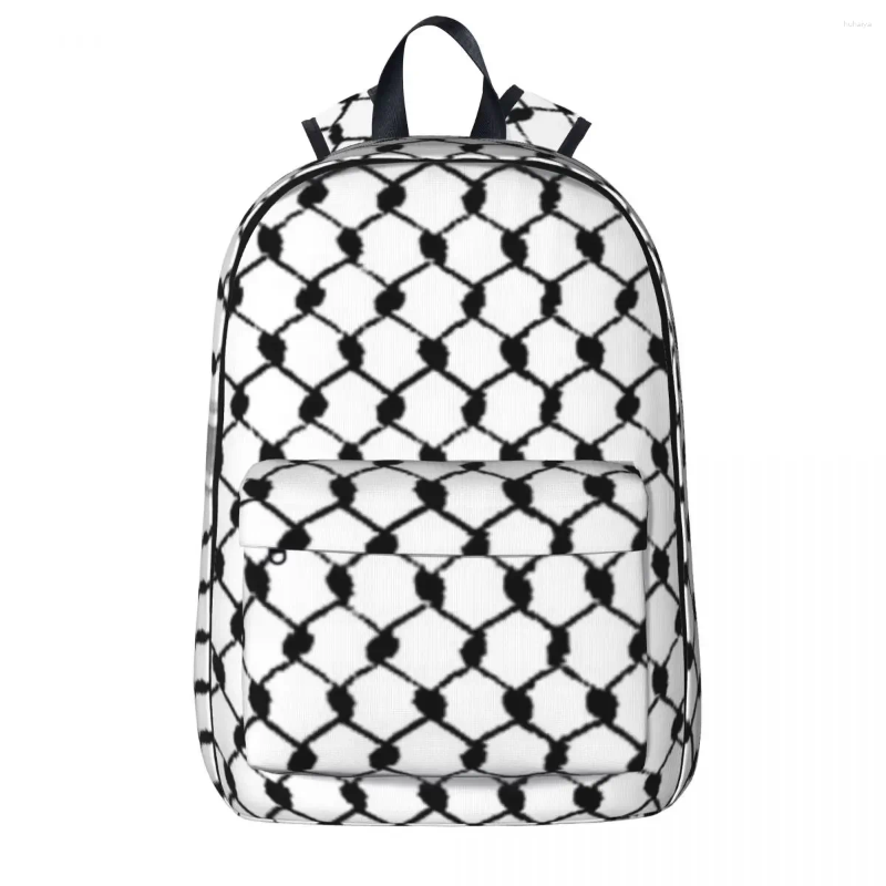 Backpack Palestinian Hatta Kufiya Folk Pattern Waterproof Children School Bag Laptop Rucksack Travel Large Capacity Bookbag