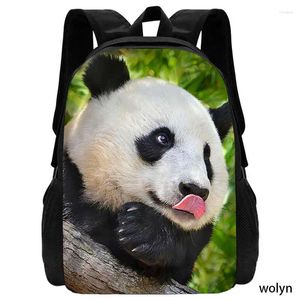 Backpack Panda imprime les sacs d'animaux d'école pour garçons Girls Gabes Light Weight Gift