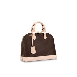 2022 sac à main femmes sacs à bandoulière crossbody femmes shell sac à main sacs à main marron fleur cuir pochette mode BB 53152 23.5CM # AB03