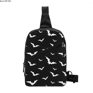 Sac à dos personnalisé chauve-souris Halloween Goth sorcière occulte sacs à bandoulière hommes mode épaule poitrine bandoulière cyclisme Camping sac à dos