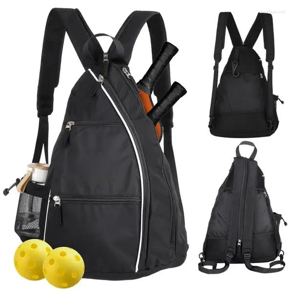 Mochila Pickleball para mujeres y hombres, raqueta de tenis reversible, bolsa ligera impermeable, tela Oxford, Bádminton