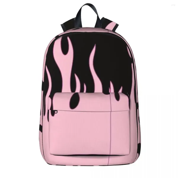 Mochila Rosa Llama Impermeable Estudiante Escuela Bolsa Portátil Mochila Viaje Gran Capacidad Librero