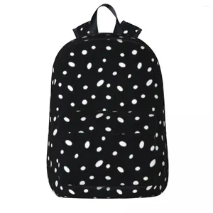 Rugzak Polka Dots - Zwart en Wit Jongens Meisjes Boekentas Studenten Schooltas Cartoon Kinderrugzak Reisschouder