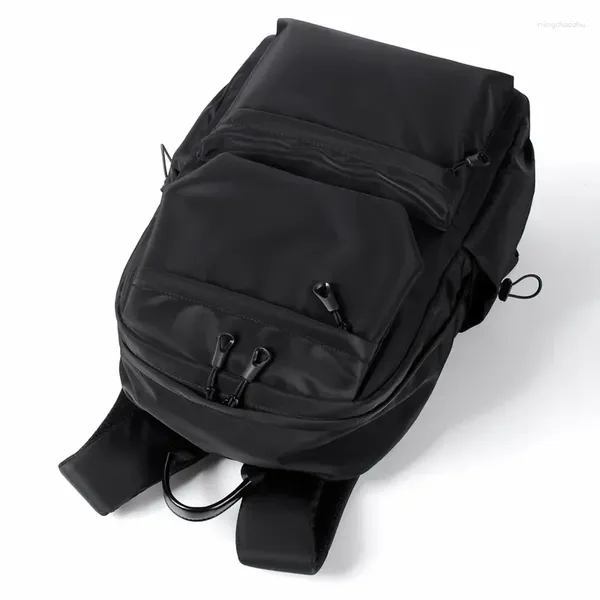 Sac à dos Polyester hommes grande capacité étudiant cartable pochette d'ordinateur étanche voyage Mochilas Masculinas